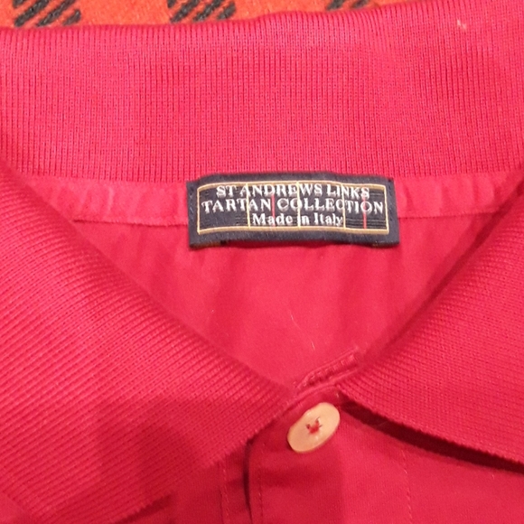 TARTO SAINT ANDREWS POLO XL RED LOGO - Picture 1 of 6